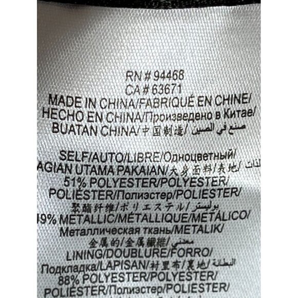 BCBG Maxazria Dress XL Metallic Luxury Old Money Vegas Mini Festive Wedding - Picture 16 of 16